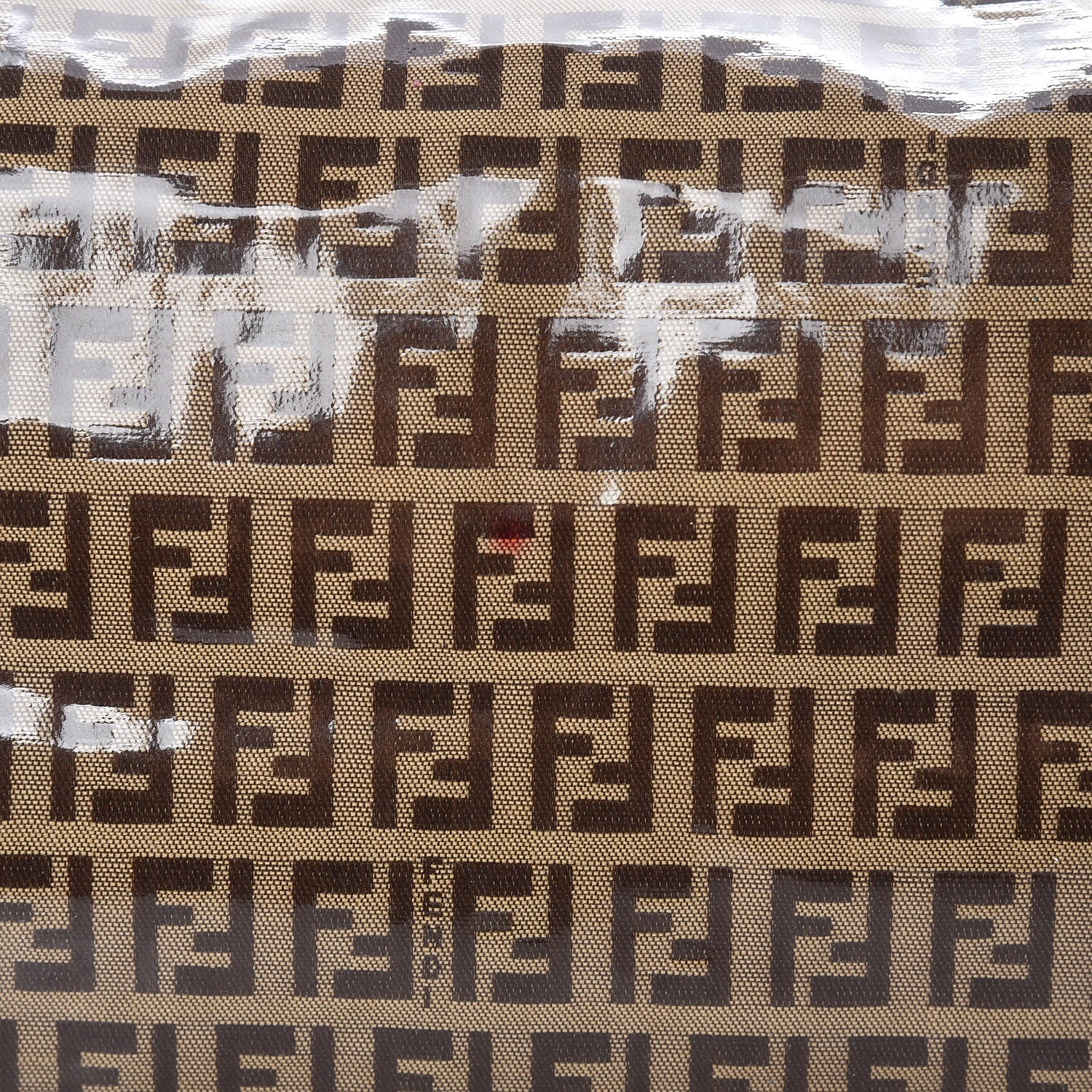 Fendi Vinyl Zucchino Tote Tobacco 12 of 13