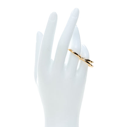Hermes 18K Rose Gold MM Vertige Coeur Double Ring 52 6 2 of 6