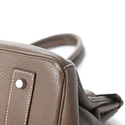 Hermes Taurillon Clemence JPG Shoulder Birkin II 42 Etoupe 12 of 13