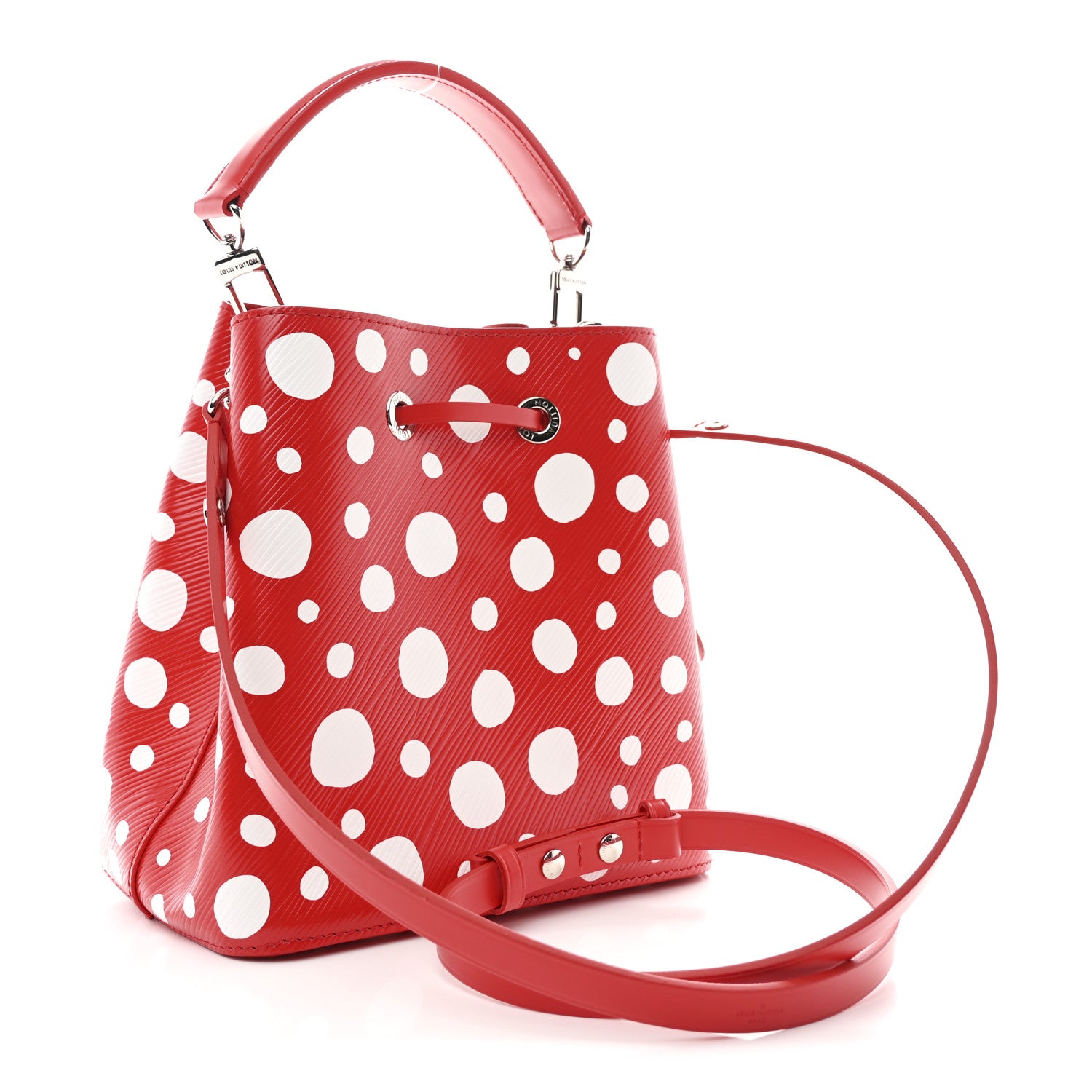 Louis Vuitton LV X YK Epi Neonoe BB Rouge White 3 of 11
