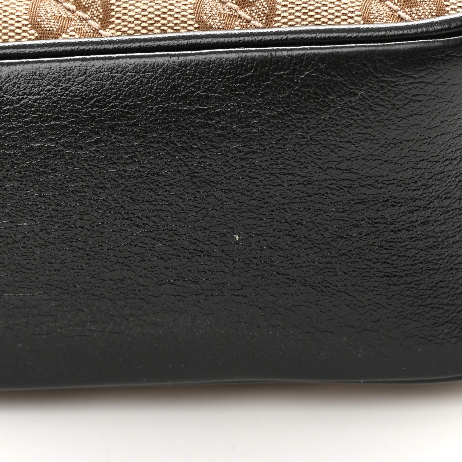 Gucci Monogram Matelasse Diagonal Small GG Marmont Chain Shoulder Bag Beige Black 12 of 15
