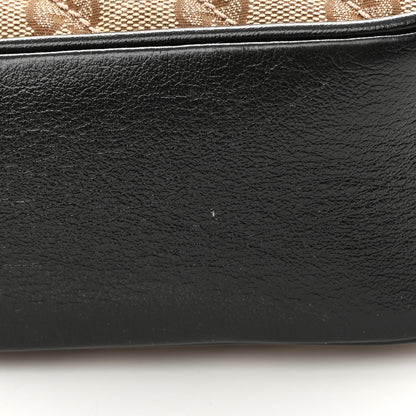 Gucci Monogram Matelasse Diagonal Small GG Marmont Chain Shoulder Bag Beige Black 12 of 15