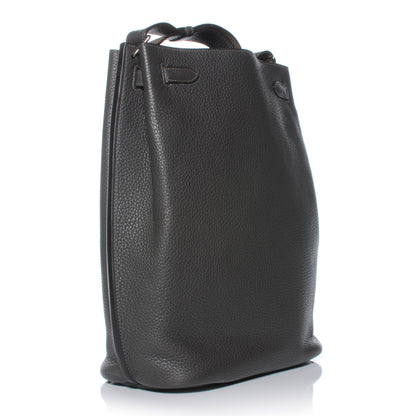 Hermes Taurillon Clemence So Kelly 26 Graphite and Etoupe 3 of 10