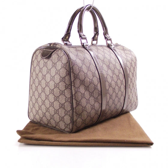 GG Monogram XL Joy Boston Metallic Gray