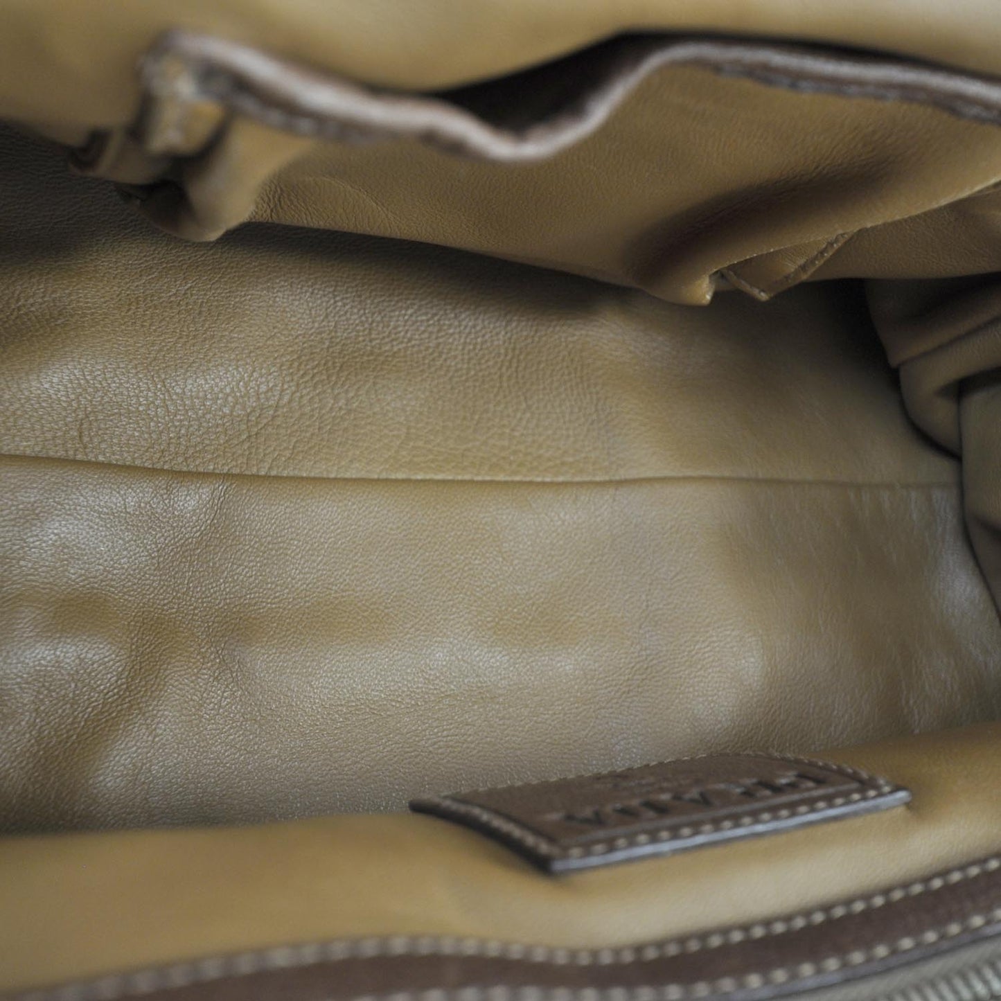 Washed Buffalo Leather Frame Bag Cocoa