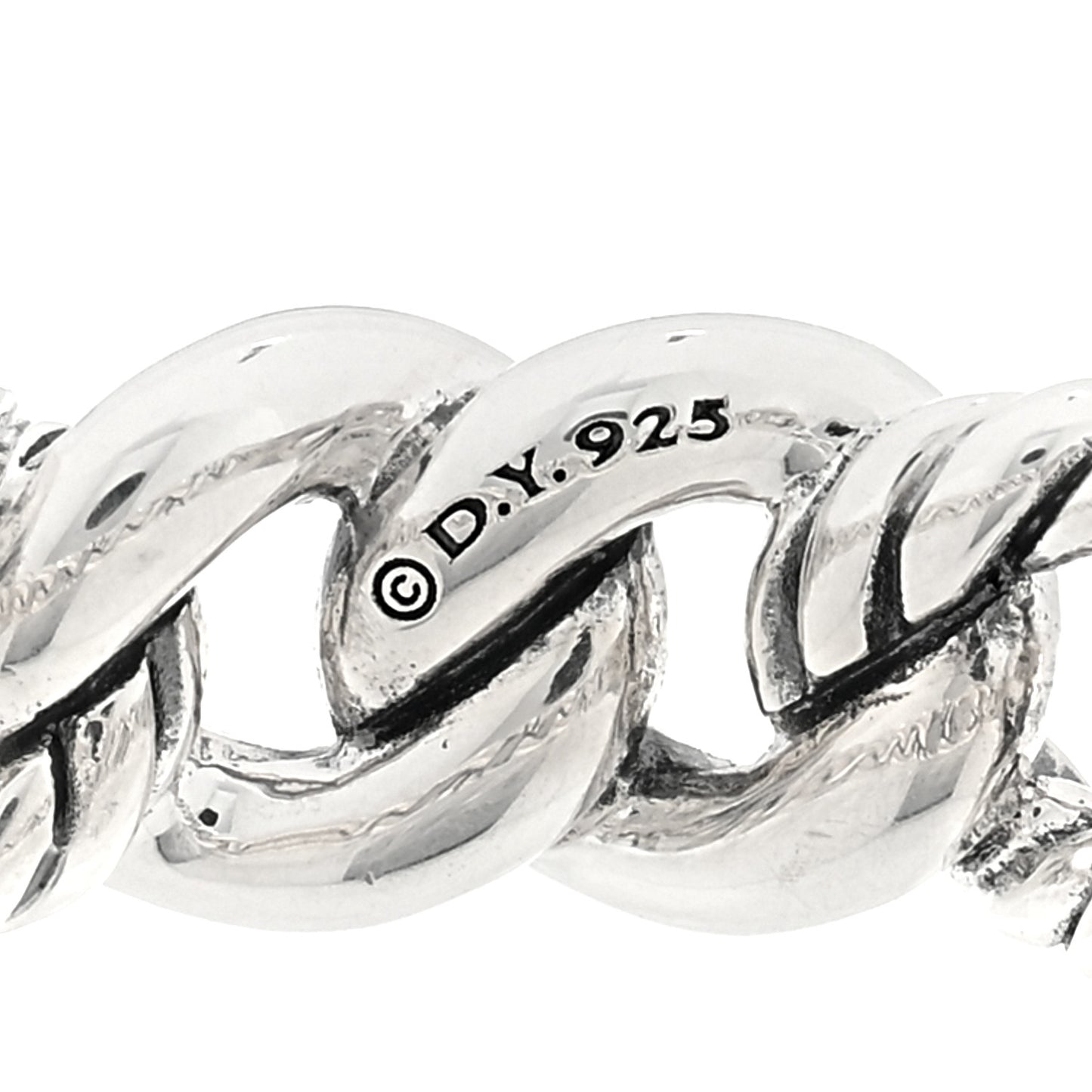 Sterling Silver Diamond Narrow Belmont Curb Link Ring 49 5