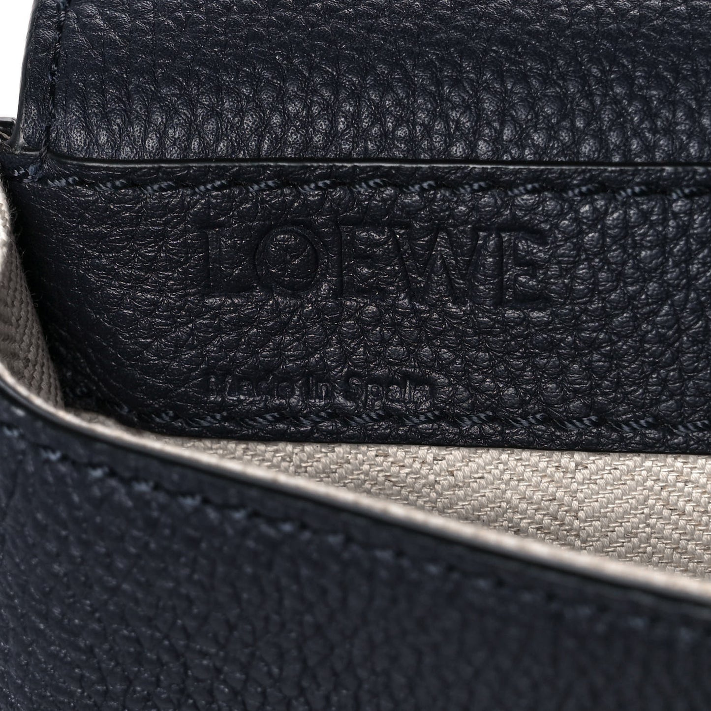 Soft Grained Calfskin XS Military Messenger Bag Navy