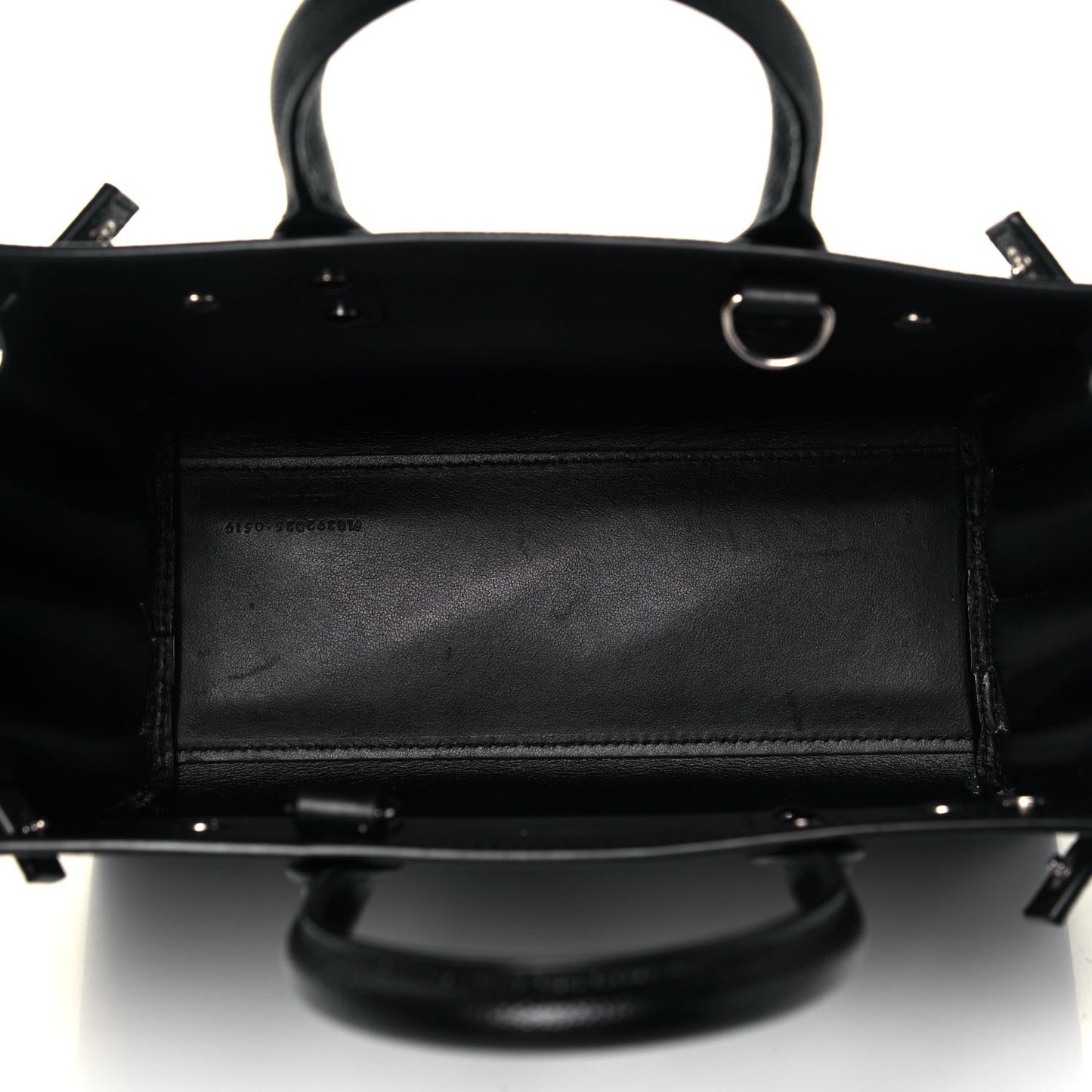 Grained Calfskin Nano Sac De Jour Black