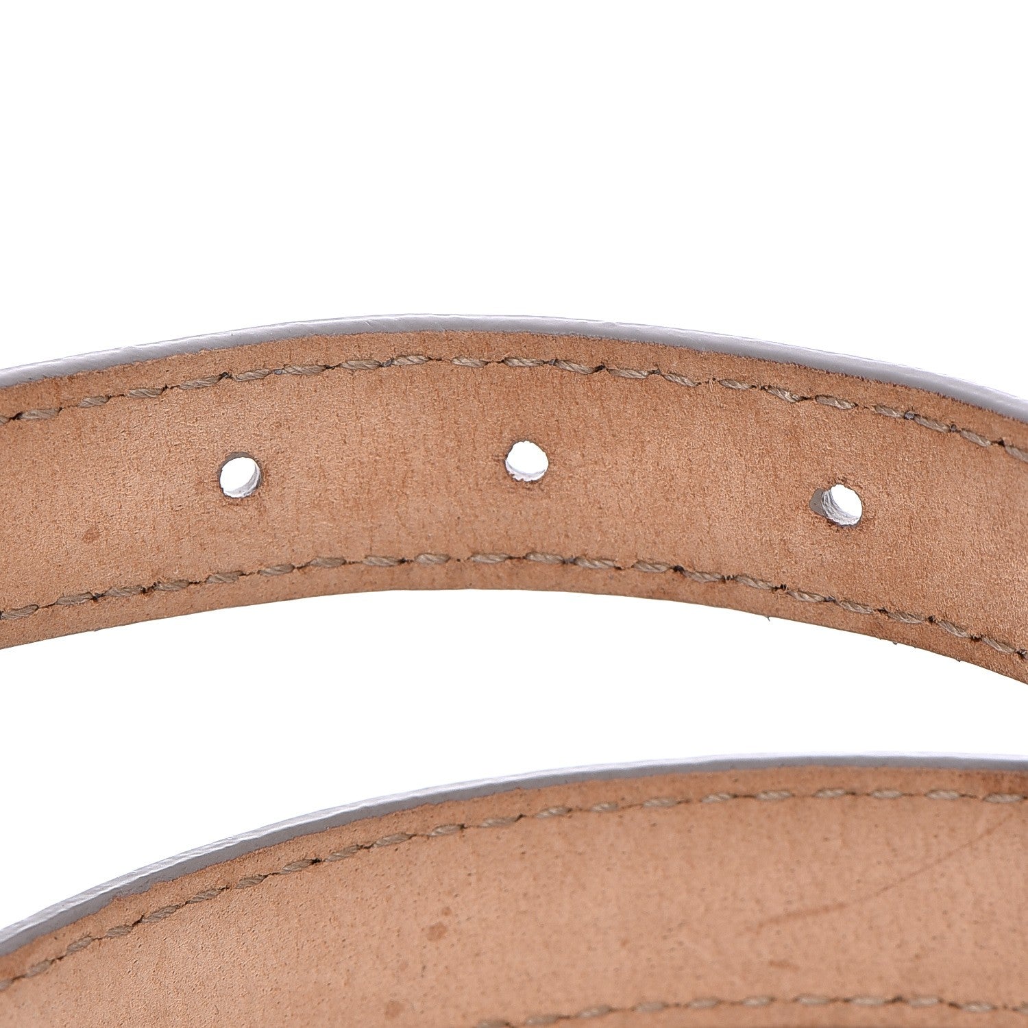 Balenciaga Chevre Hamilton Gold Metallic Edge Hardware Triple Tour M Bracelet Gris 5 of 6