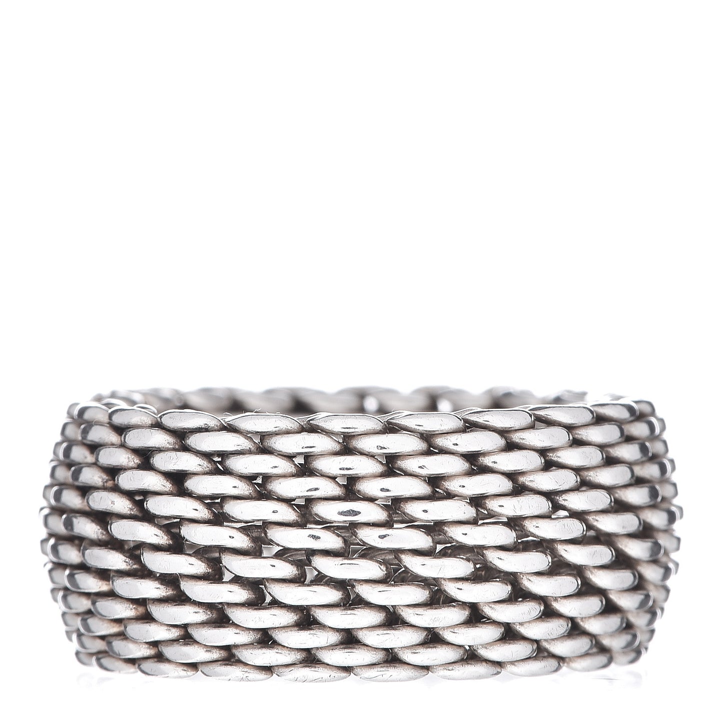 Sterling Silver Mesh Somerset Ring 58 8.25