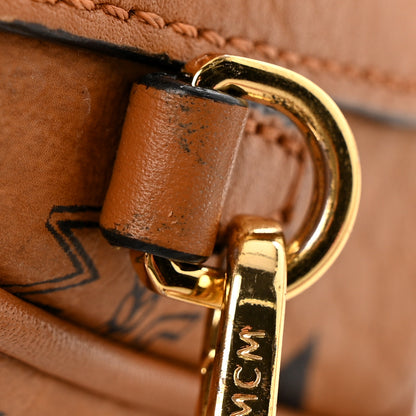 MCM Visetos Mini Boston Bag Cognac 14 of 15