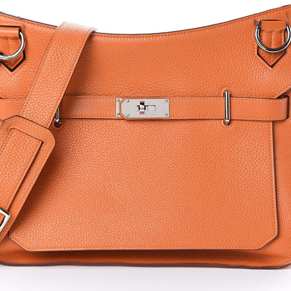 Hermes Taurillon Clemence Jypsiere 34 Orange 7 of 9