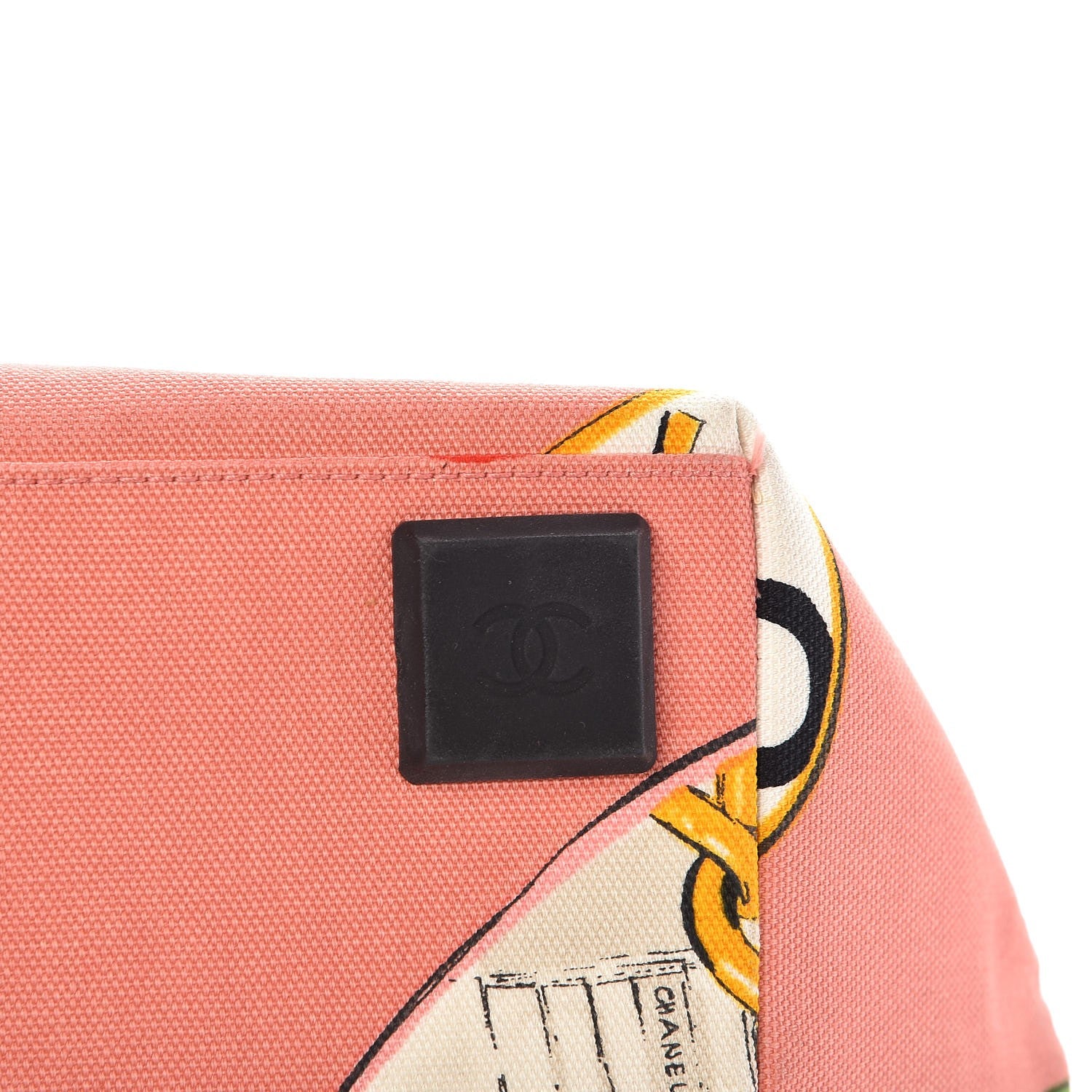 Chanel Canvas Coco Hearts Print Tote Multi 12 of 13