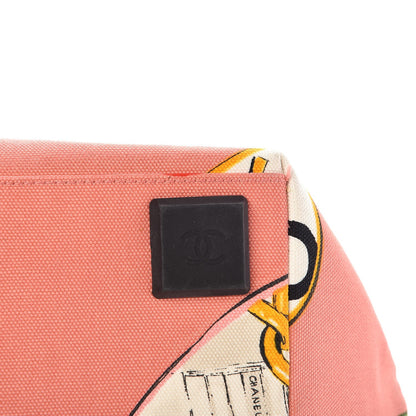 Chanel Canvas Coco Hearts Print Tote Multi 12 of 13