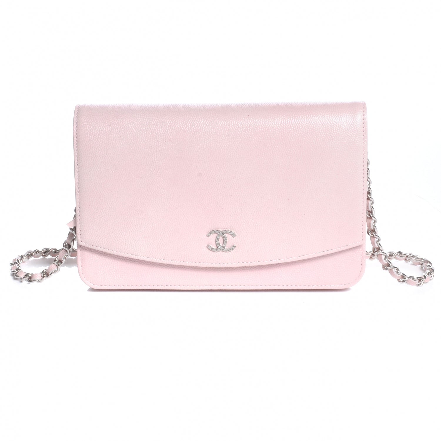 Chanel Caviar Wallet on Chain Pink 1 of 8