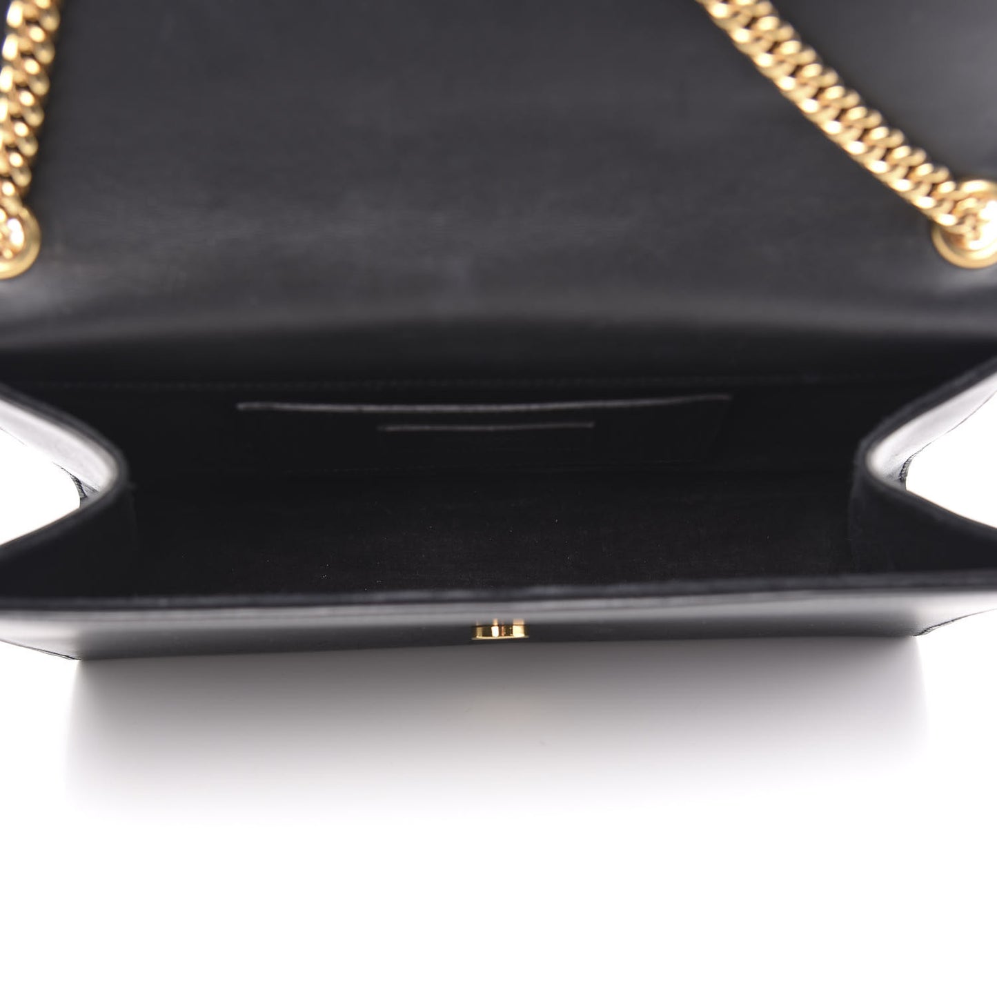Smooth Calfskin Medium Classic Monogram Kate Tassel Satchel Black