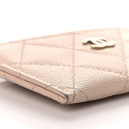 Chanel Caviar Quilted Card Holder Light Beige 8 of 10
