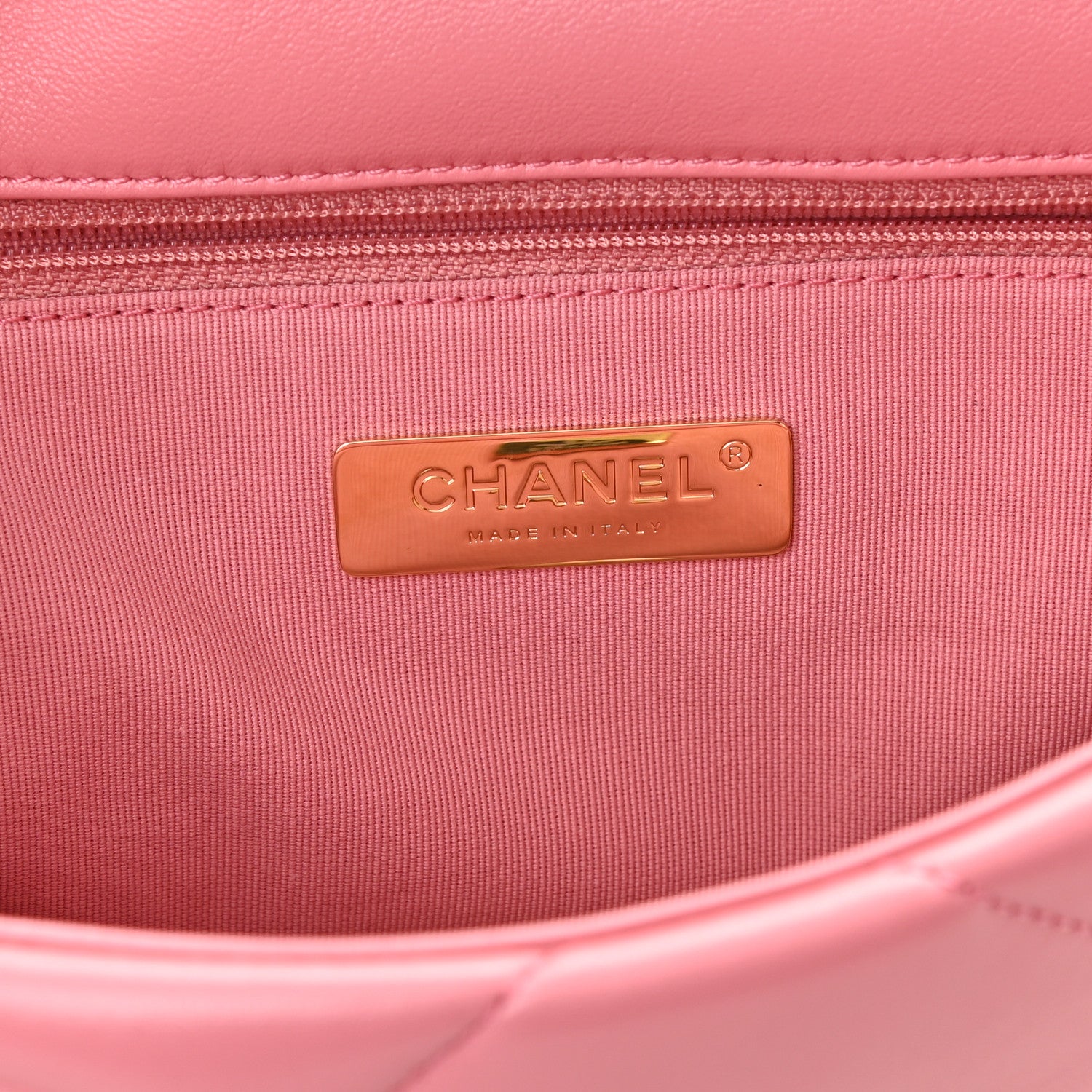 Chanel Lambskin Quilted Medium Chanel 19 Flap Pink 6 of 10
