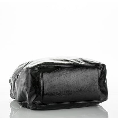 Saint Laurent Textured Patent Large Roady Hobo Black 4 of 7