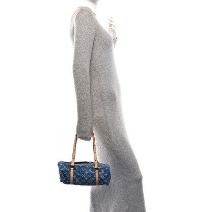 Louis Vuitton Monogram Denim Papillon Denim Blue 2 of 10