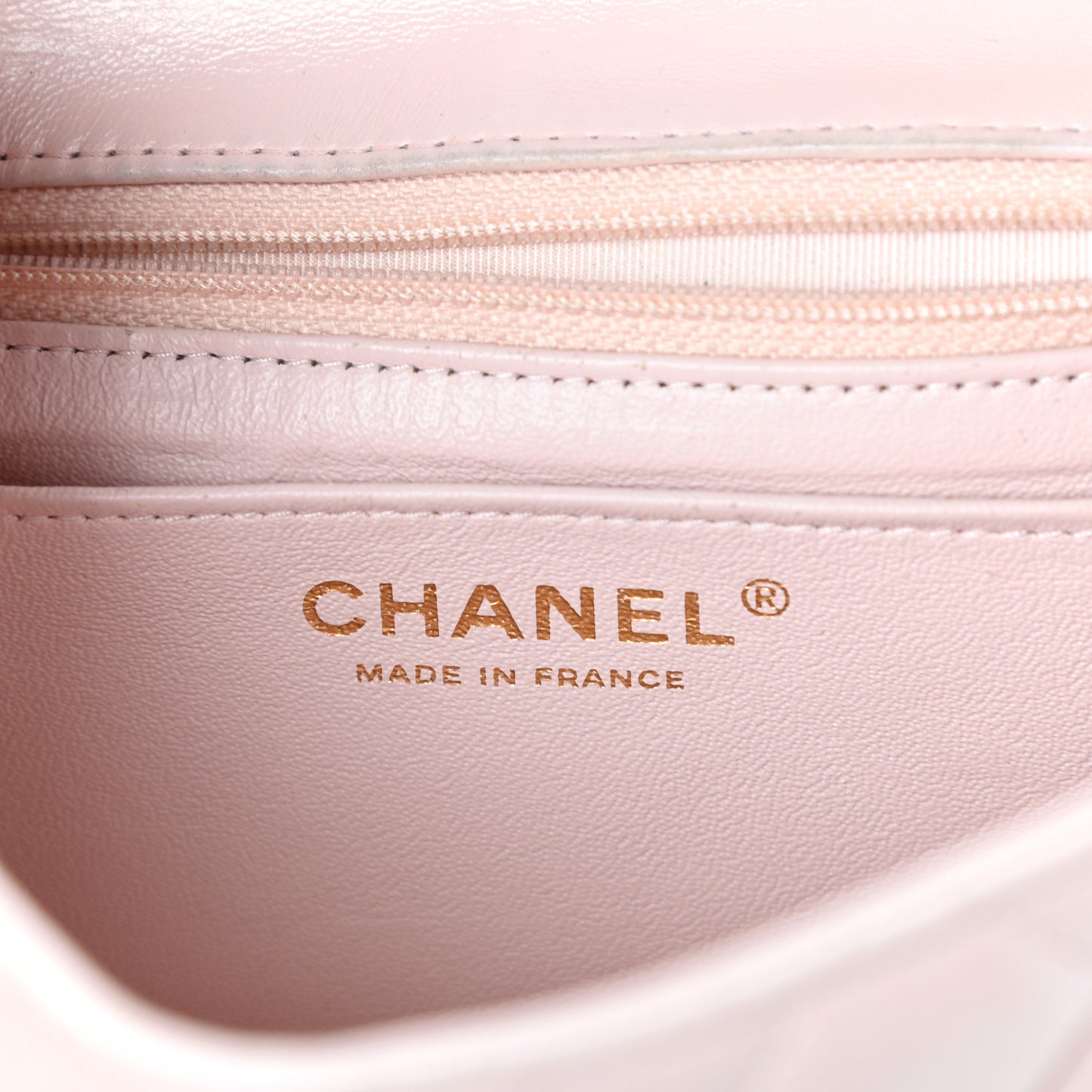 Lambskin Quilted Mini Square Flap Pink