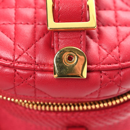 Christian Dior Lambskin Cannage Small Diortravel Vanity Case Red 10 of 10