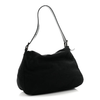Fendi Wool Mama Baguette Black 3 of 9