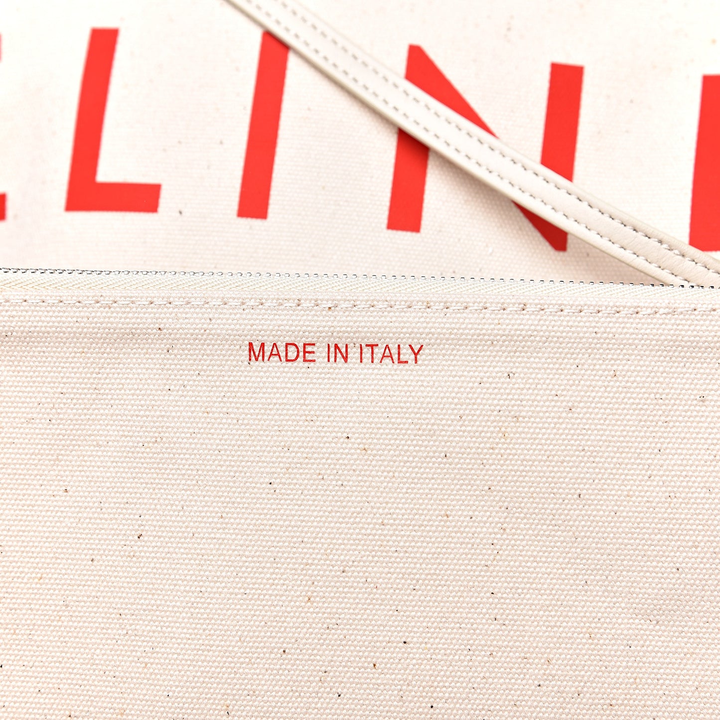 Textile Medium Made In Tote Natural Red