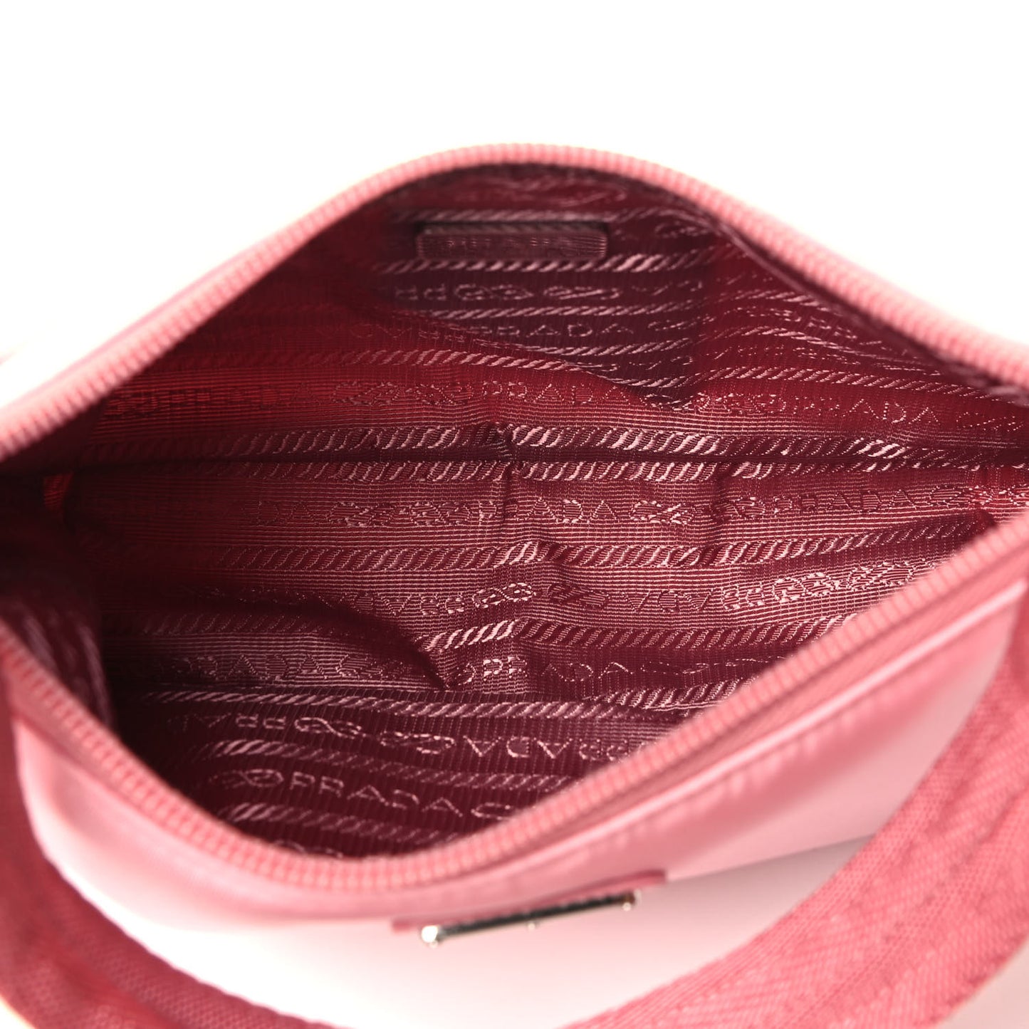 Tessuto Nylon Saffiano Mini Re-Edition 2000 Bag Rosa
