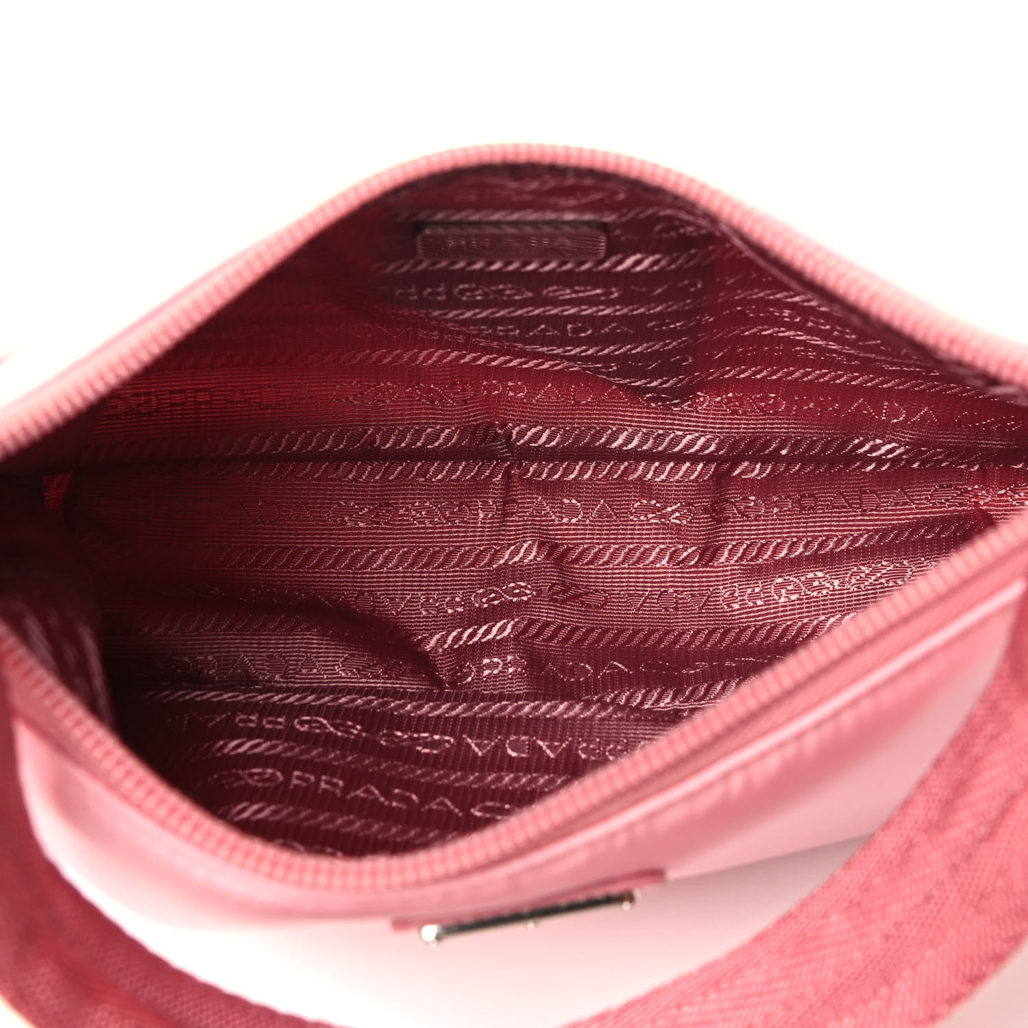 Prada Tessuto Nylon Saffiano Mini Re-Edition 2000 Bag Rosa 4 of 4