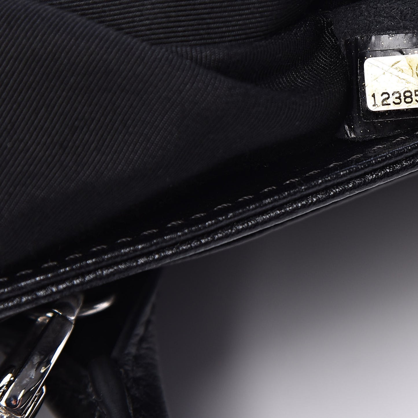 Calfskin Cerf Executive Shopper Tote Black