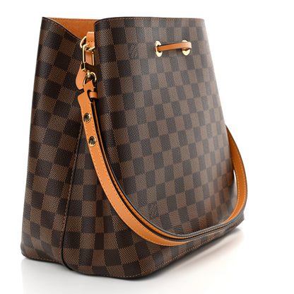 Louis Vuitton Damier Ebene Neonoe MM Safran 3 of 10