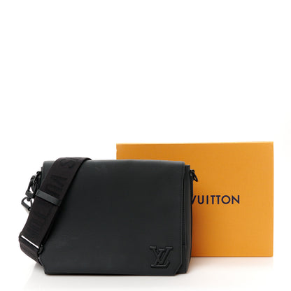 Louis Vuitton Calfskin Aerogram Messenger Black 11 of 11