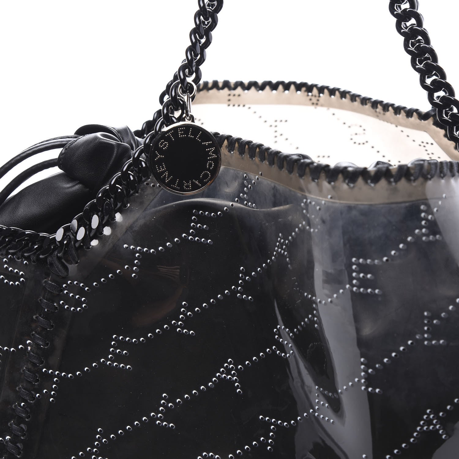 Stella McCartney PVC Monogram Falabella Reversible Tote Black 7 of 9