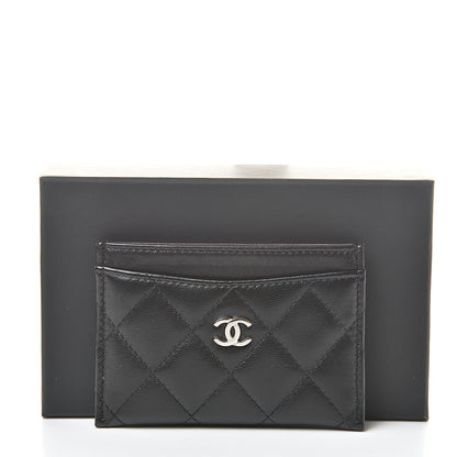 Chanel Lambskin Quilted Card Holder Black 12 of 12