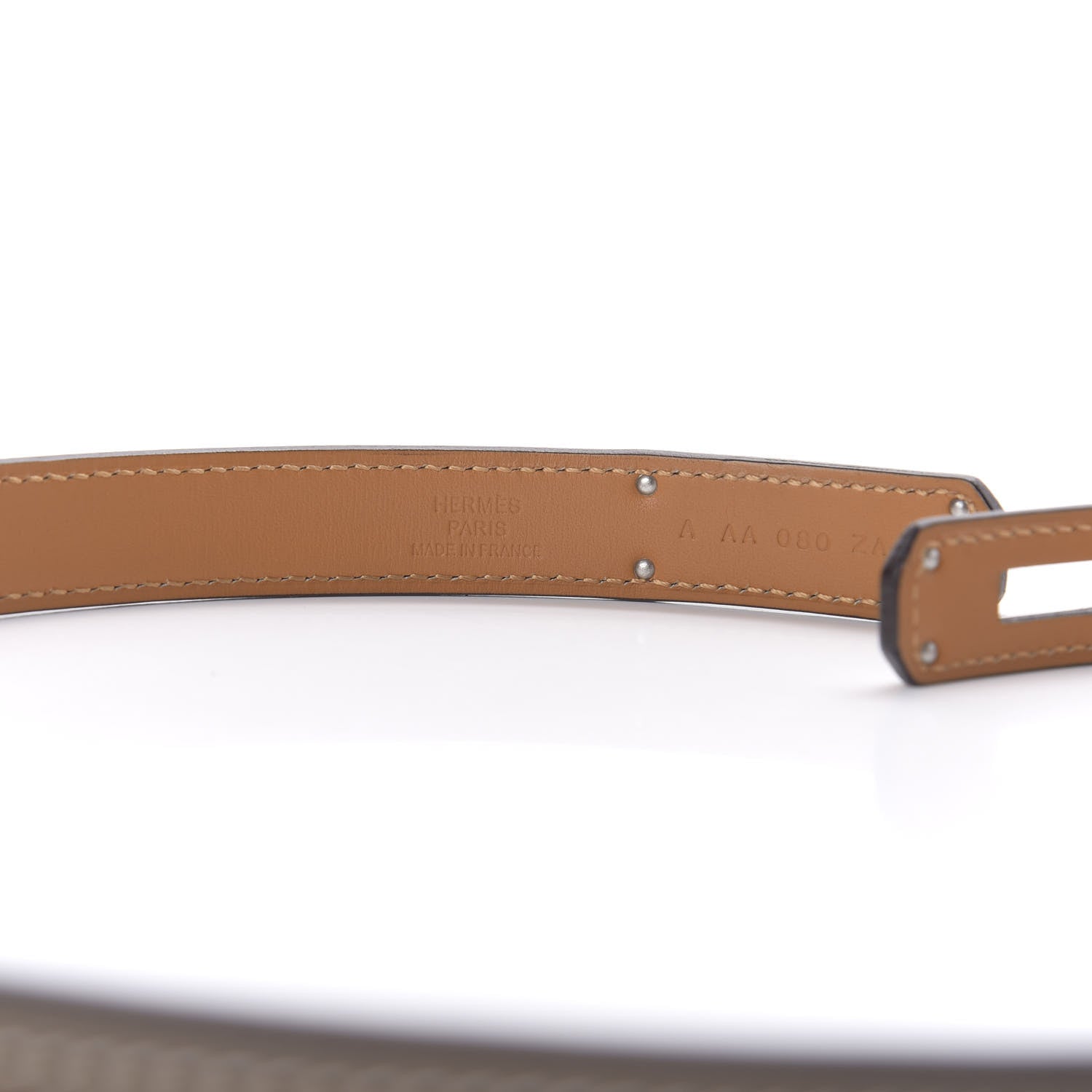 Hermes Epsom Kelly Belt Etoupe 3 of 6