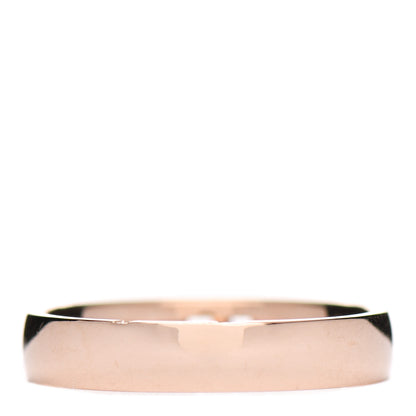 Hermes 18K Rose Gold Diamond Ever Herakles Wedding Band Ring 52 6 3 of 6