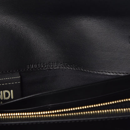 Fendi Vitello Liberty Century Lucido By The Way Continental Wallet On Chain Black 7 of 9
