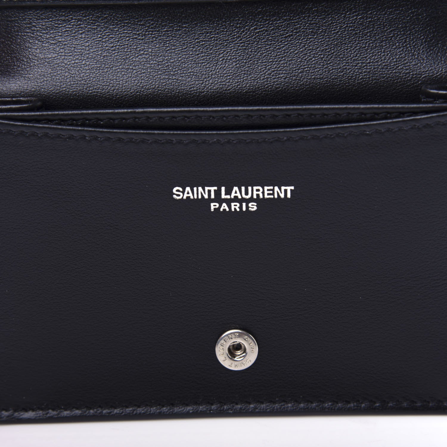Saint Laurent Smooth Calfskin Credit Card Holder Black 6 of 7