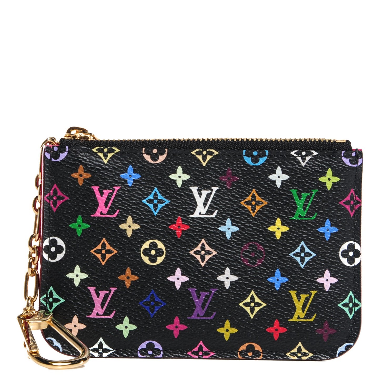 Monogram Multicolor Key Pouch Black Grenade
