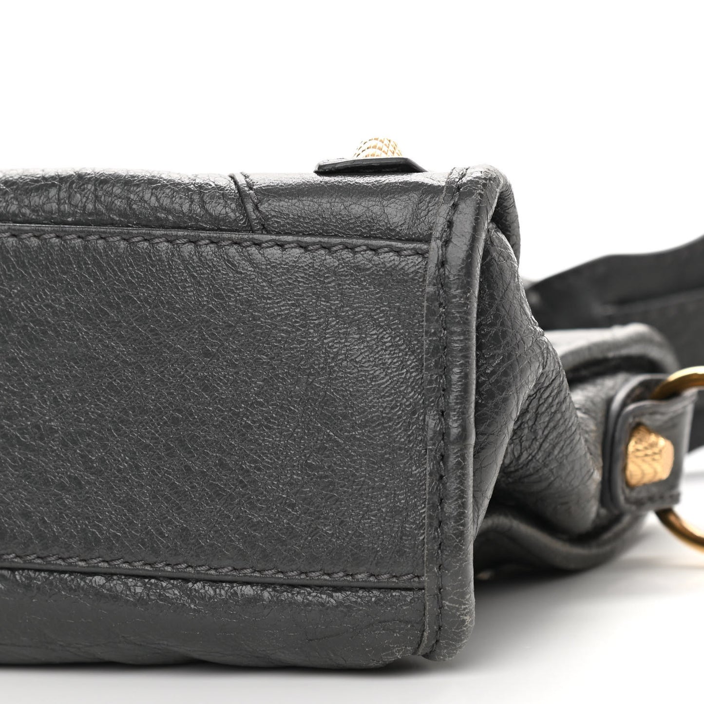 Agneau Giant 12 Gold Hardware Mini City Gris Fossile