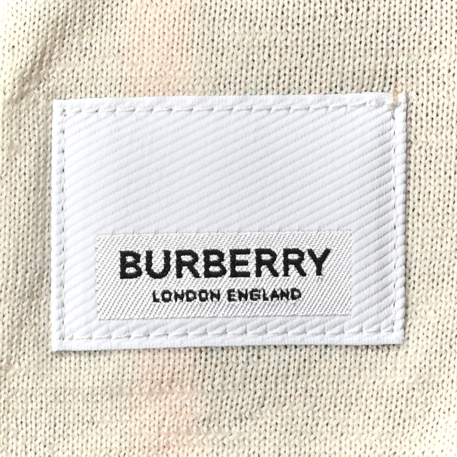 Burberry Cashmere Logo Knit Scarf Clementine 4 of 5