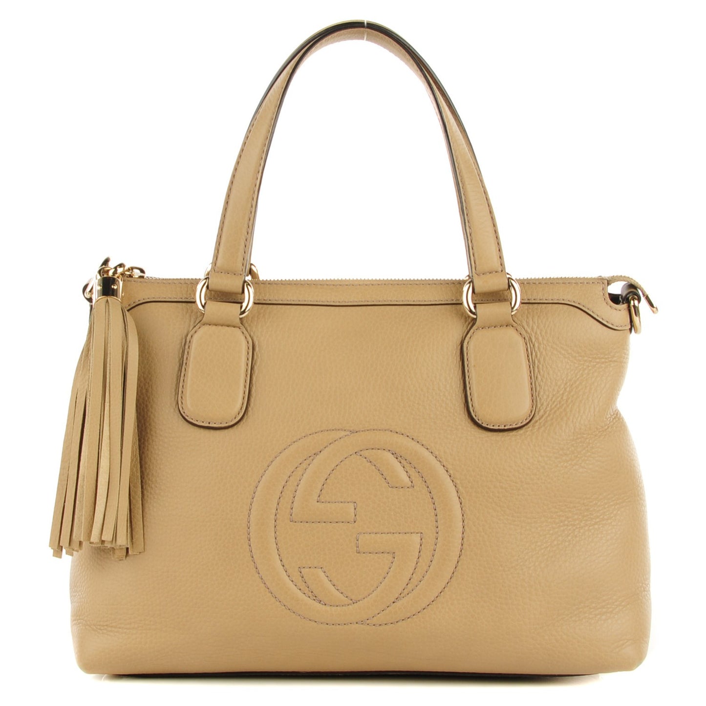 Cellarius Calfskin Small Soho Top Handle Satchel Camelia