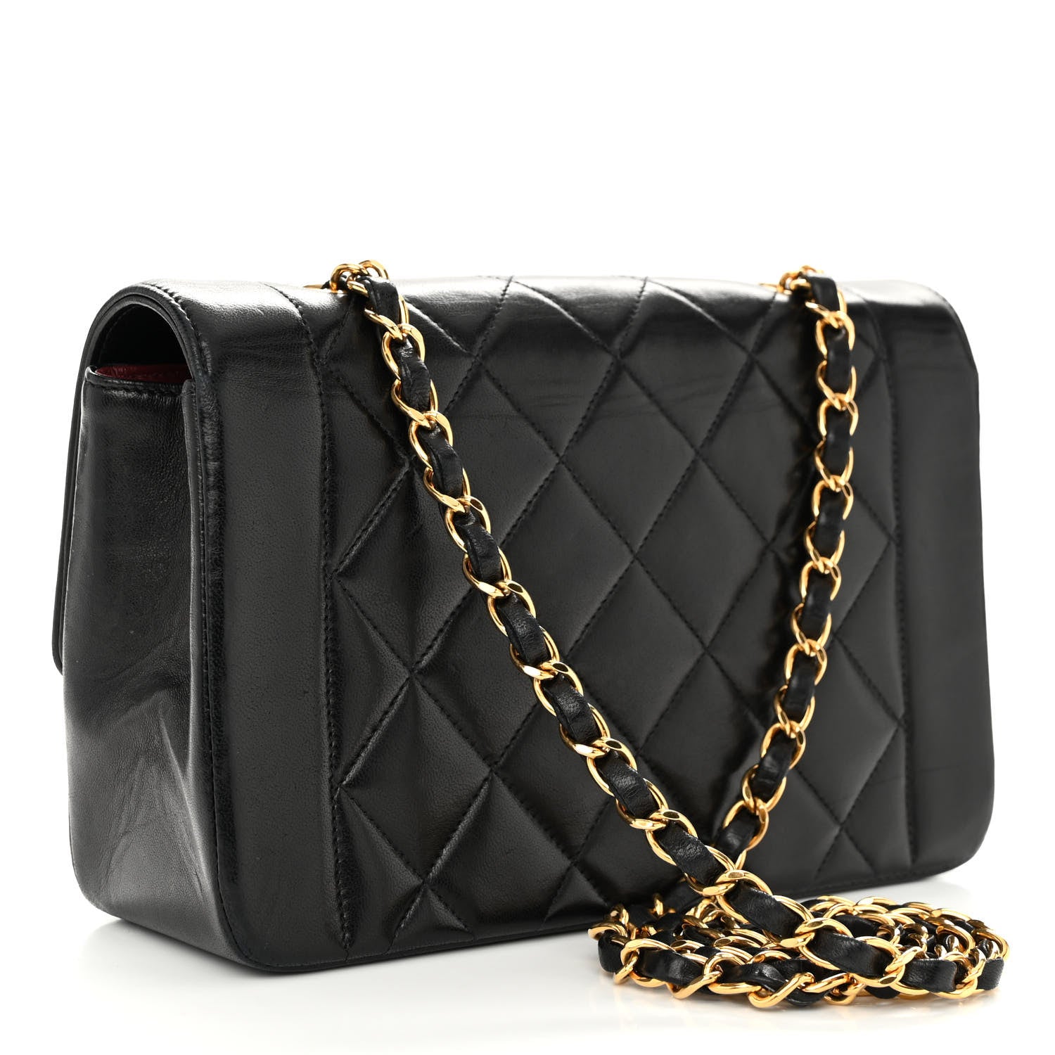 Chanel Lambskin Quilted Small Single Flap Black 3 of 12