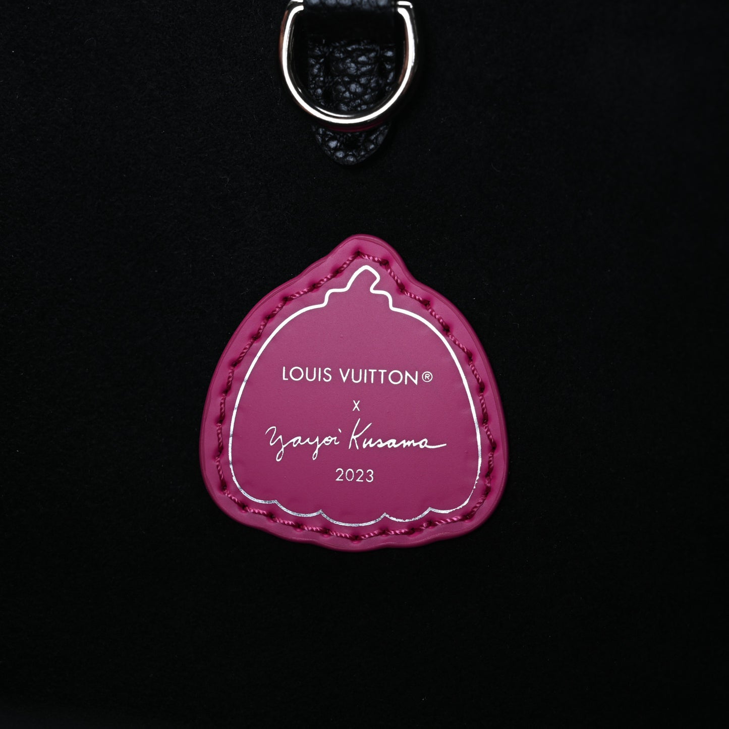 LV X YK Empreinte Monogram Giant Onthego MM Black Fuchsia