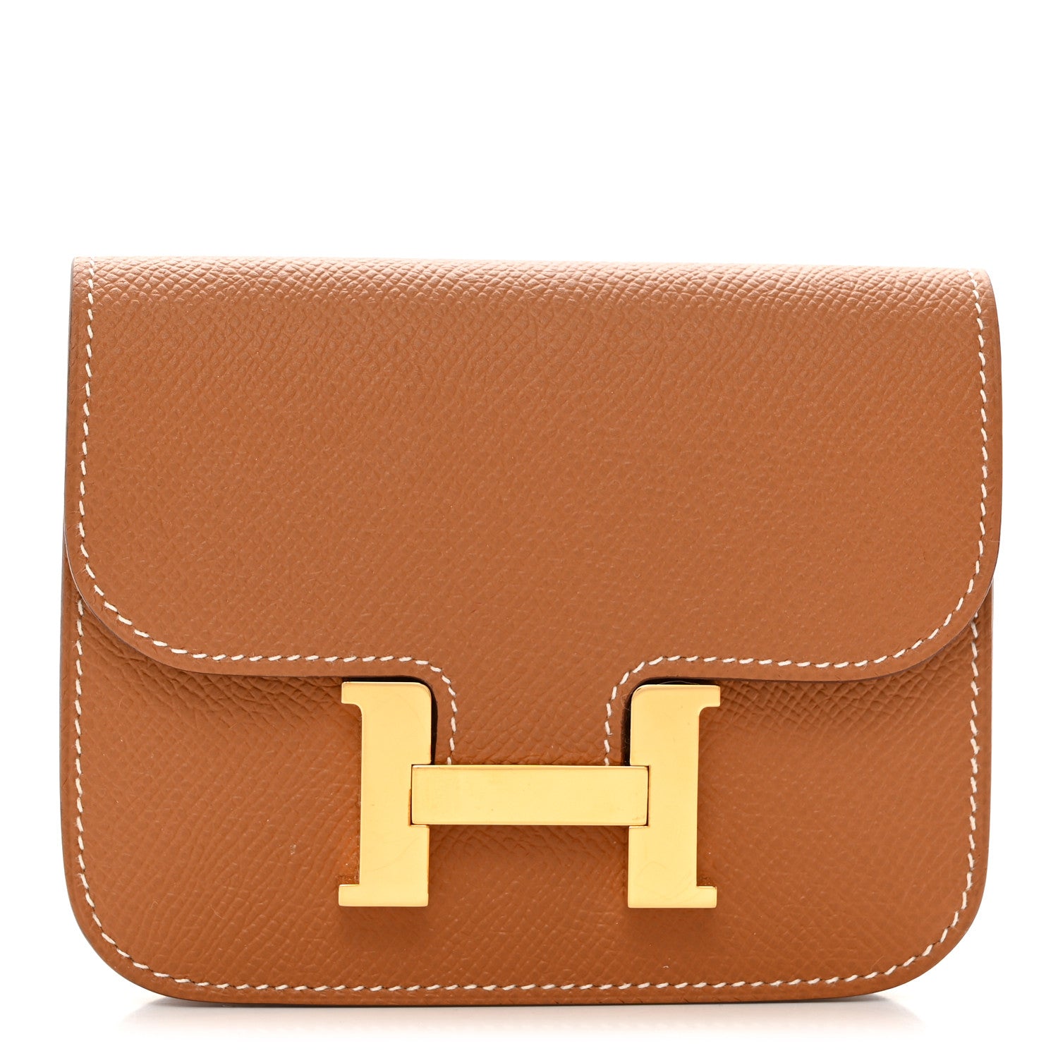 Hermes Epsom Constance Slim Wallet Gold 1 of 9