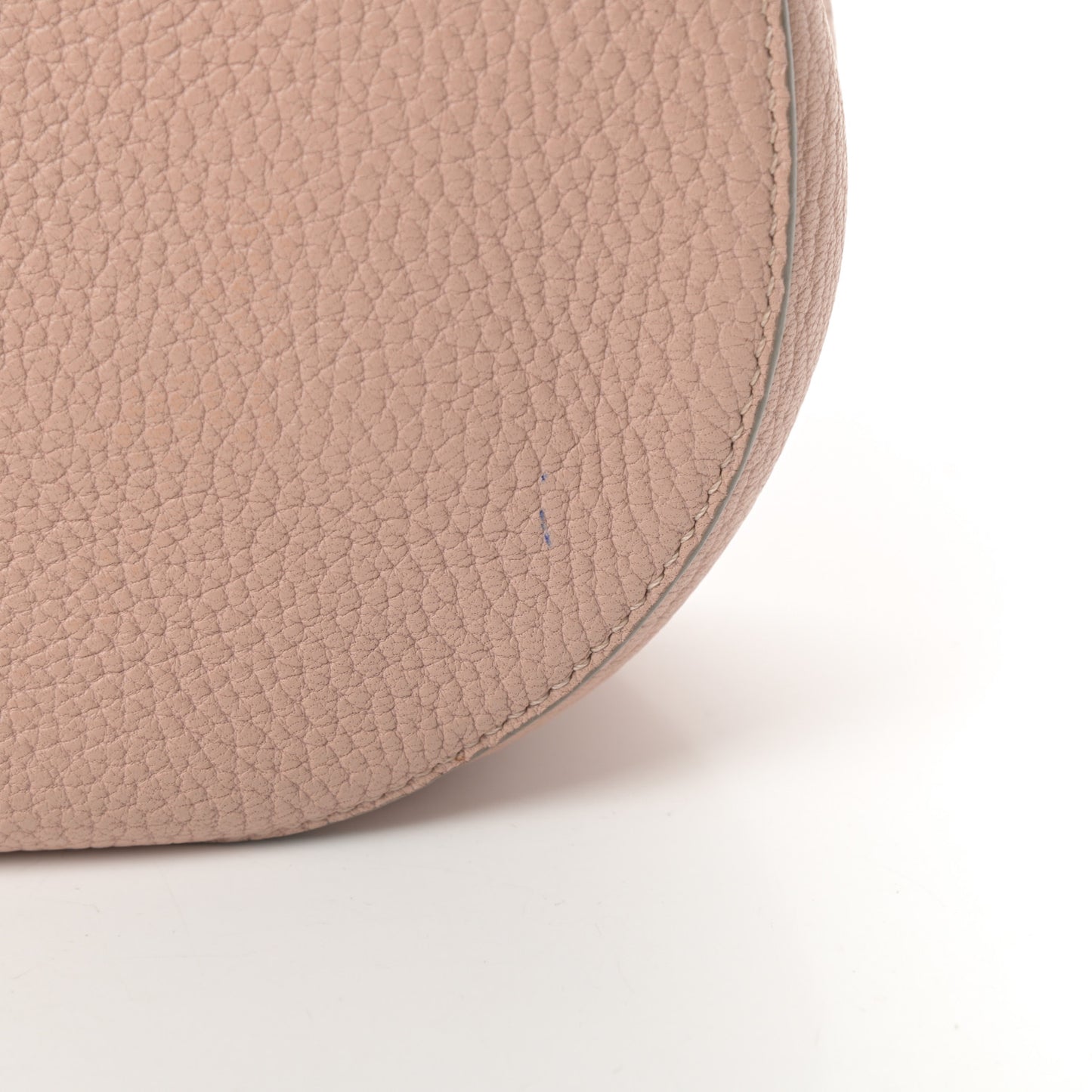Grained Lambskin Drew Shoulder Bag Cement Pink