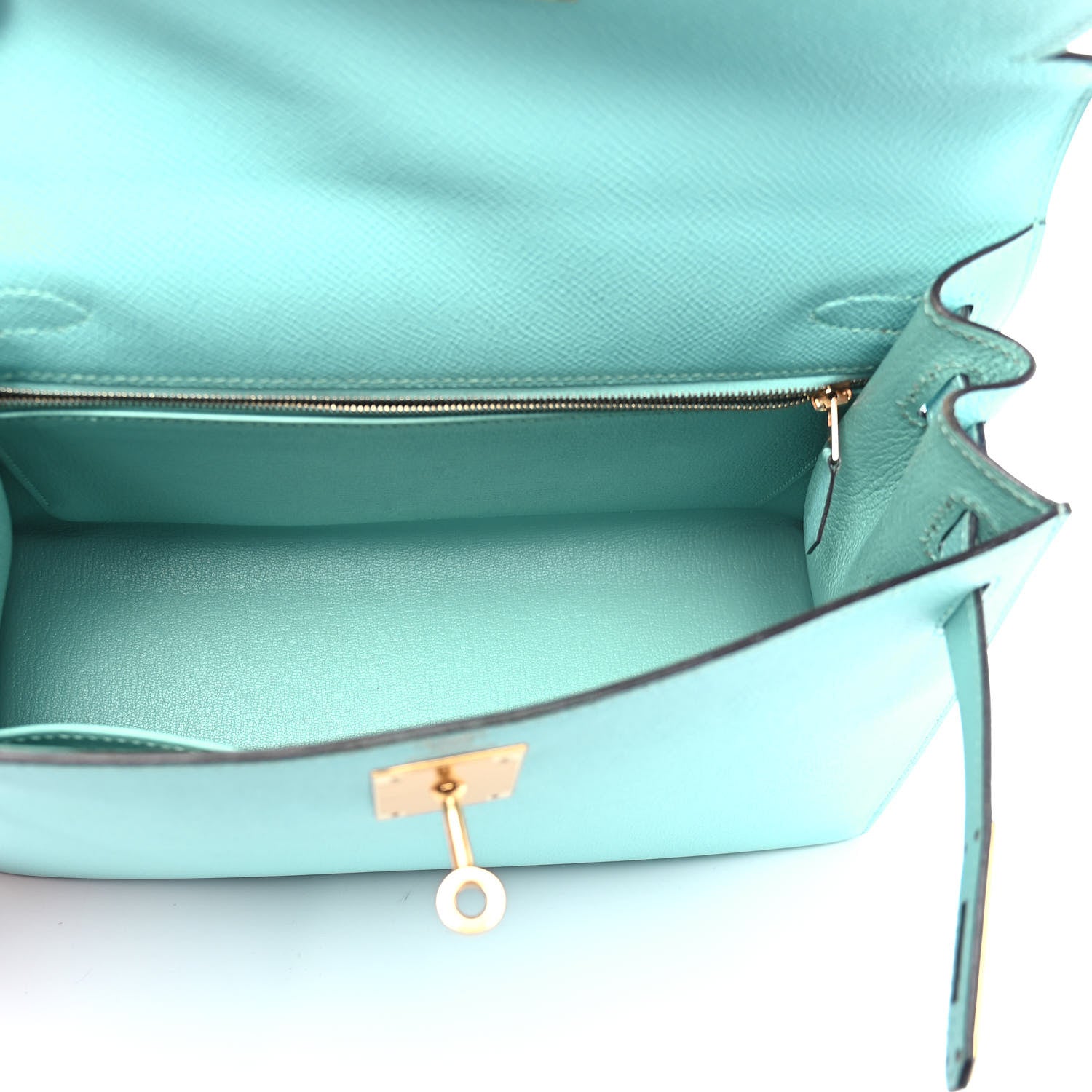 Hermes Epsom Kelly Sellier 28 Bleu Atoll 5 of 10