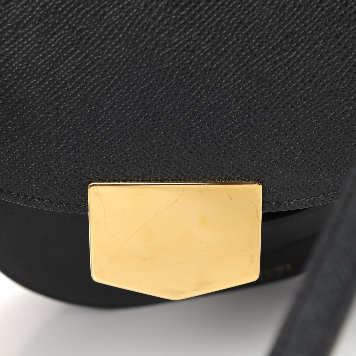 Celine Grained Calfskin Small Trotteur Black 5 of 6