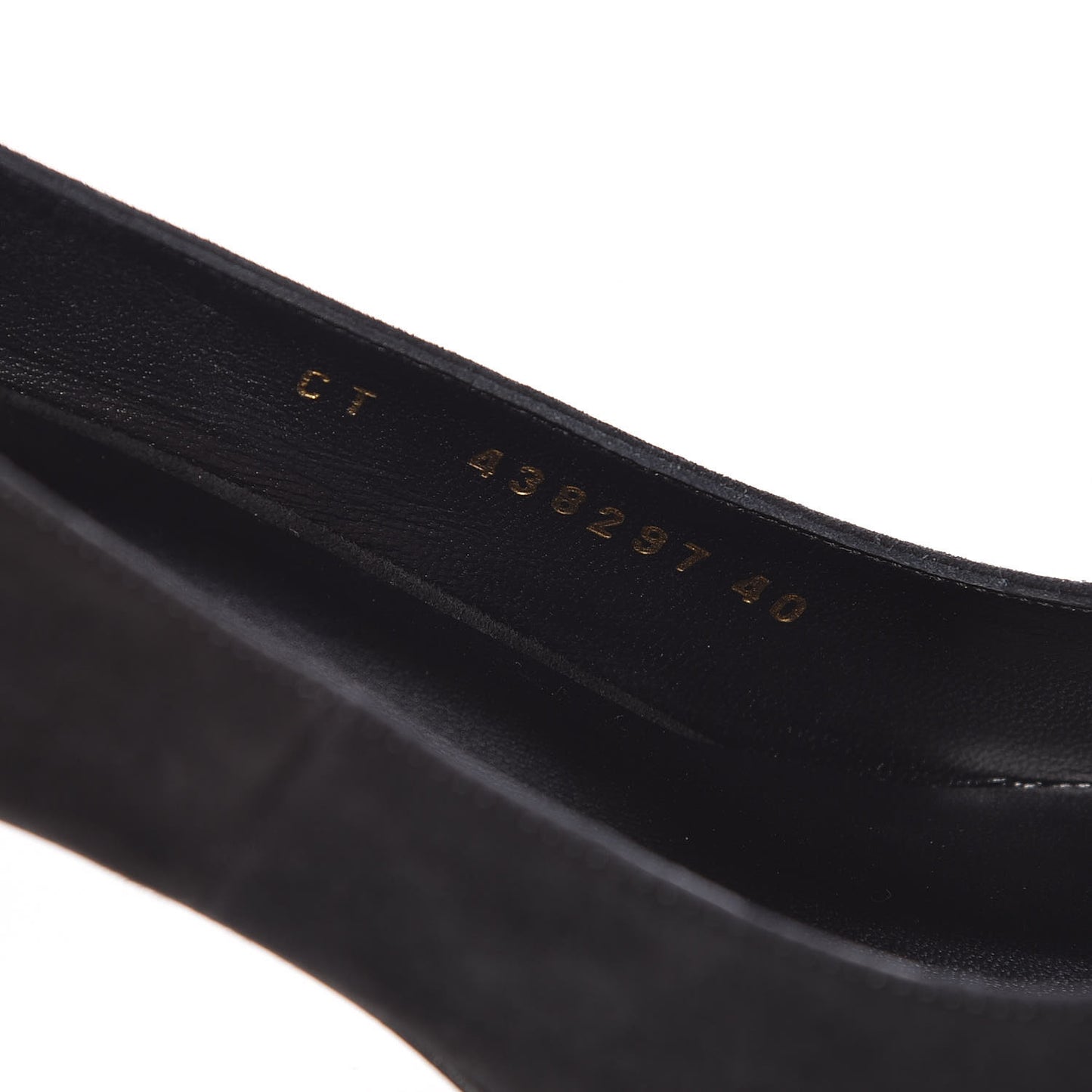 Suede Babies Ankle Strap Pumps 40 Black